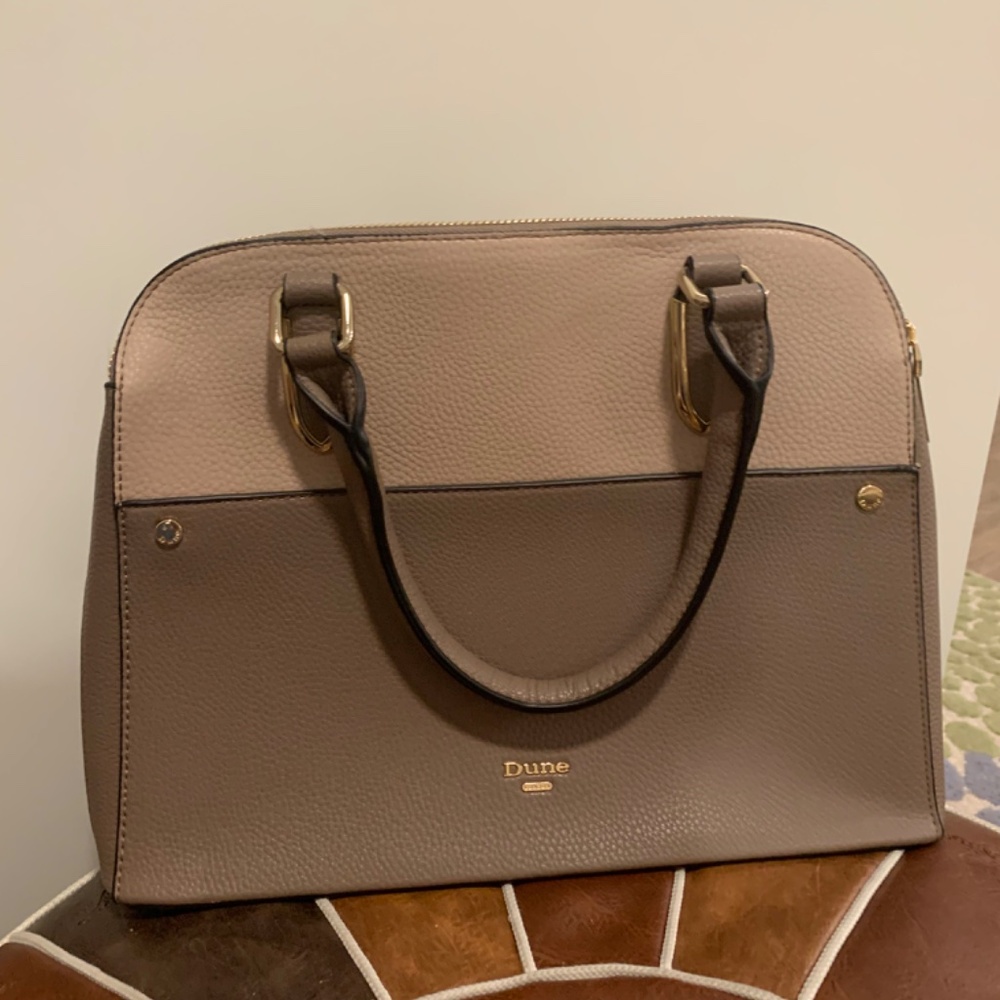 Dune Faux Leather Exterior Satchel